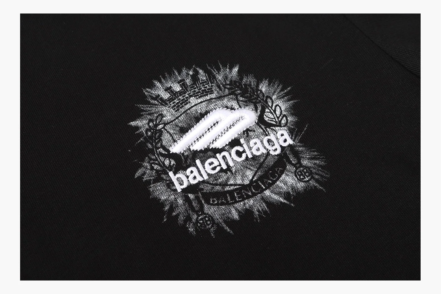 Balenciaga Spray Logo T-Shirt Black Product Image thumbnail 3