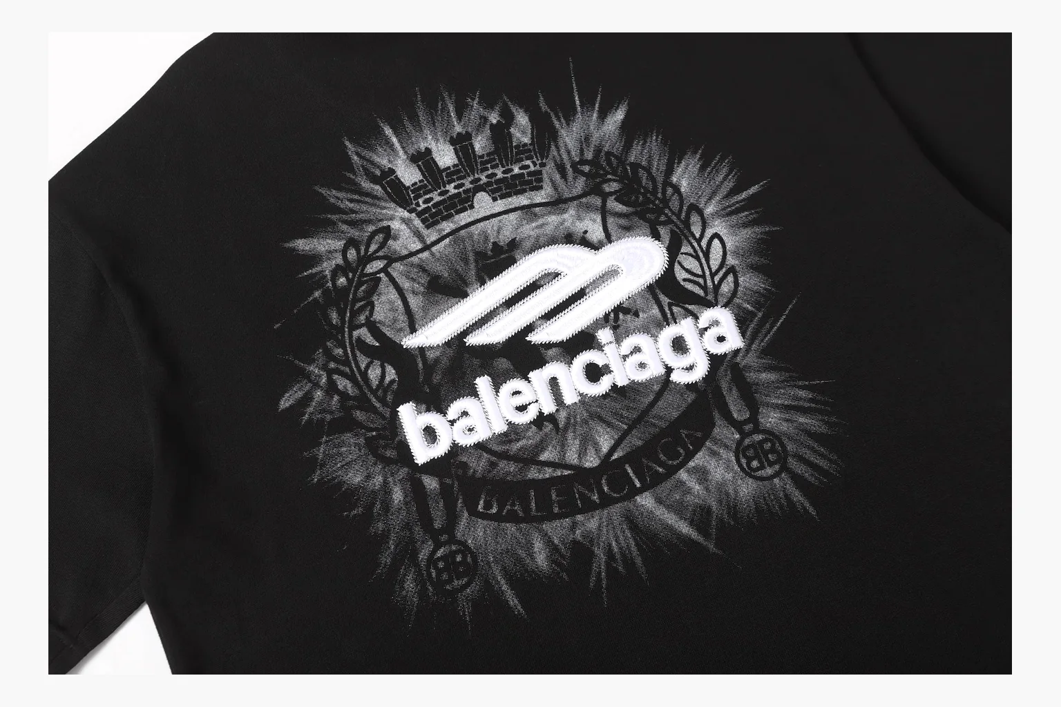 Balenciaga Spray Logo T-Shirt Black Product Image thumbnail 5