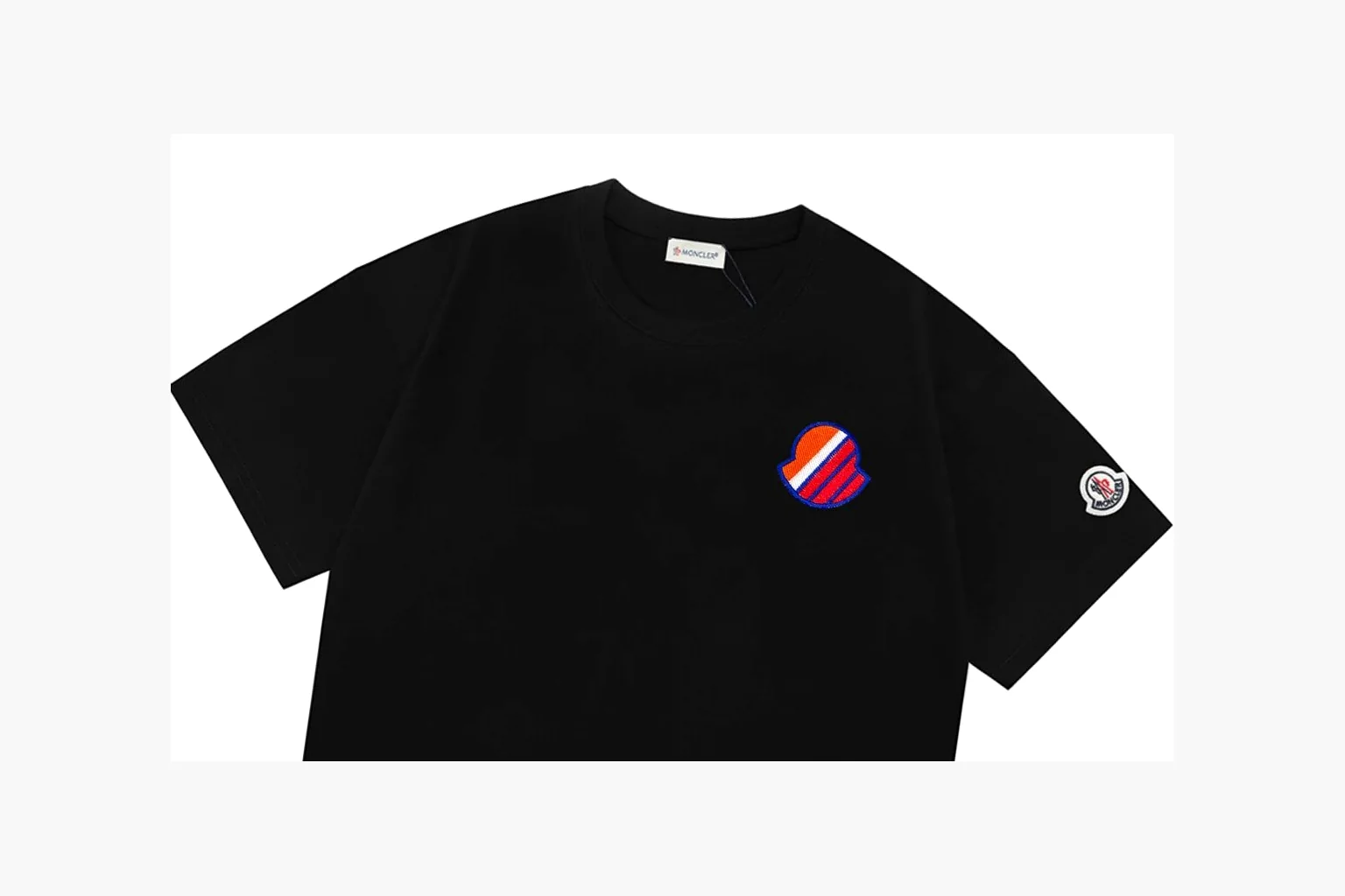 Moncler Patch T-Shirt Black Product Image thumbnail 3