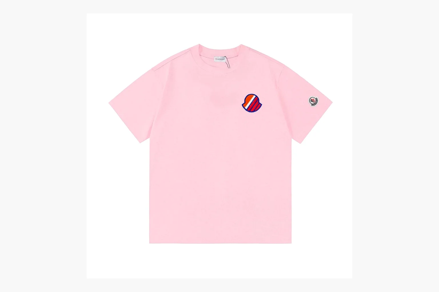 Moncler Patch T-Shirt Pink Product Image