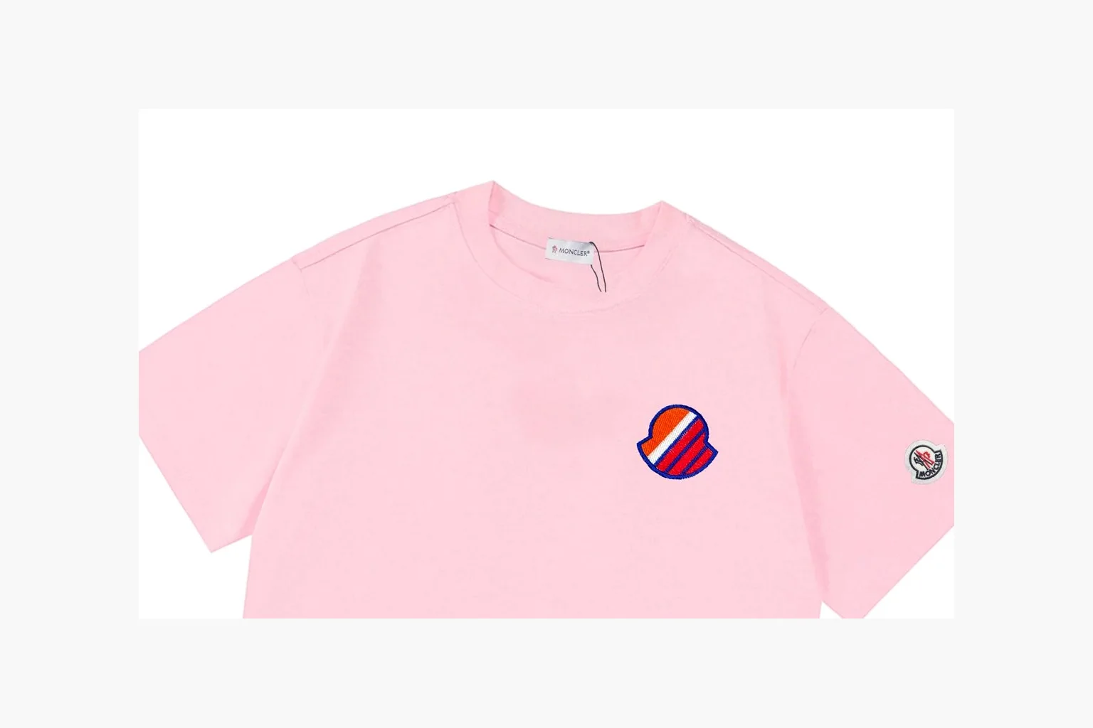 Moncler Patch T-Shirt Pink Product Image thumbnail 3