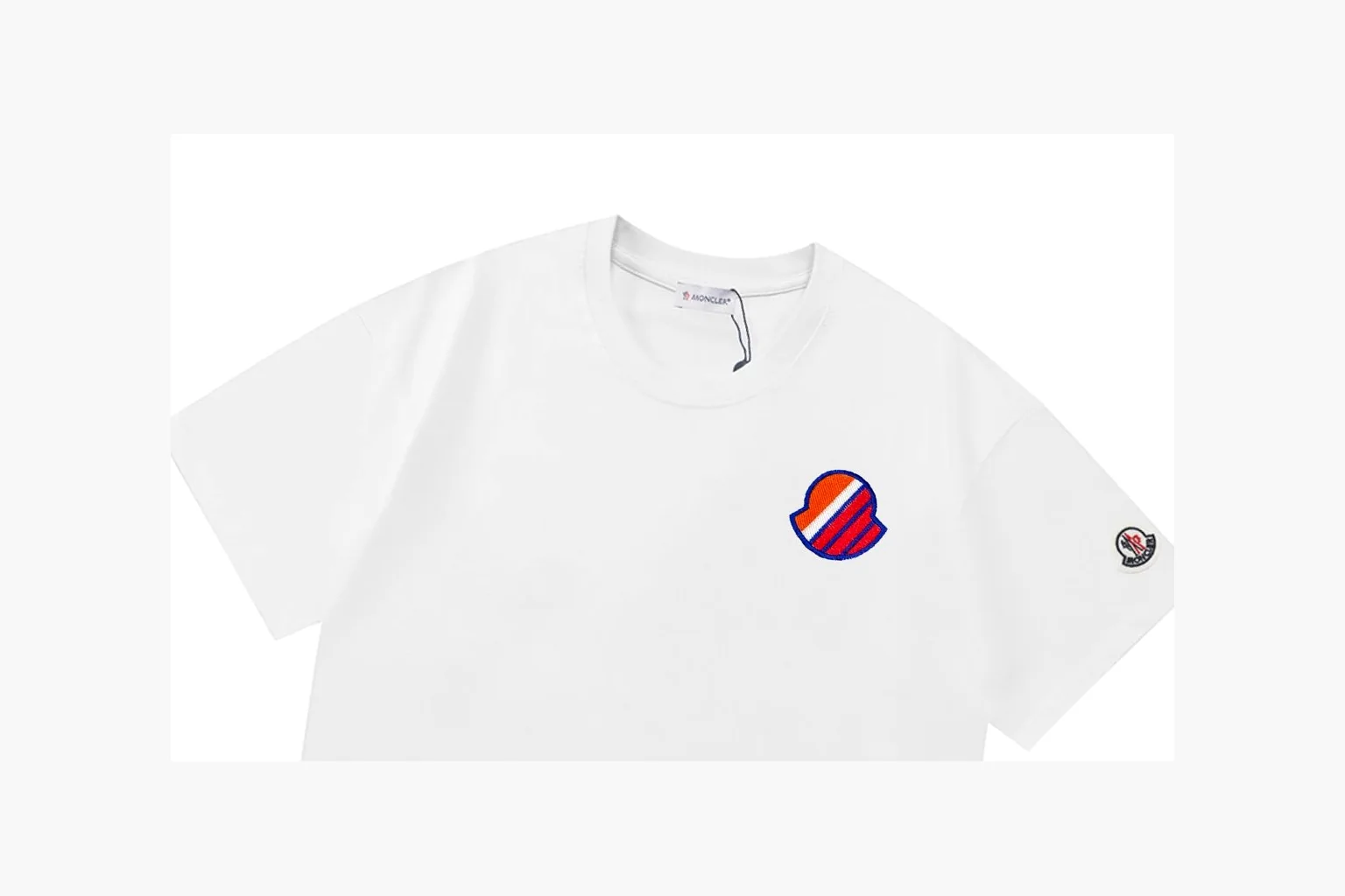 Moncler Patch T-Shirt White Product Image thumbnail 3