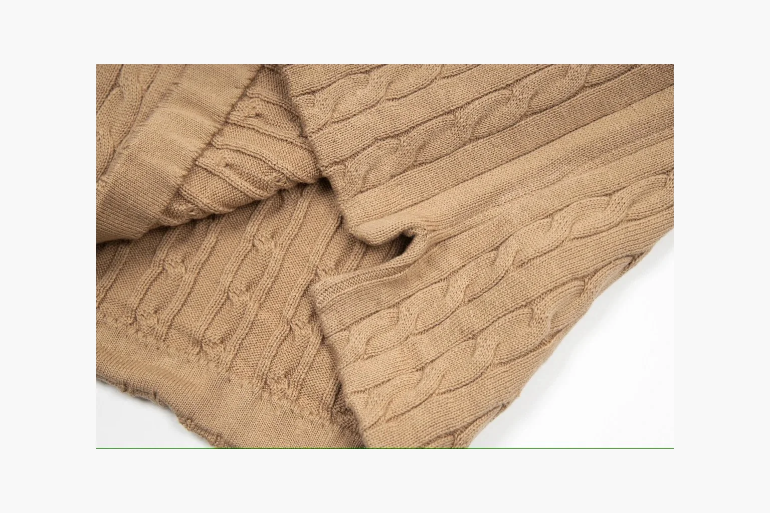 Polo Ralph Lauren Cable Knit Polo Shirt Tan Product Image thumbnail 5