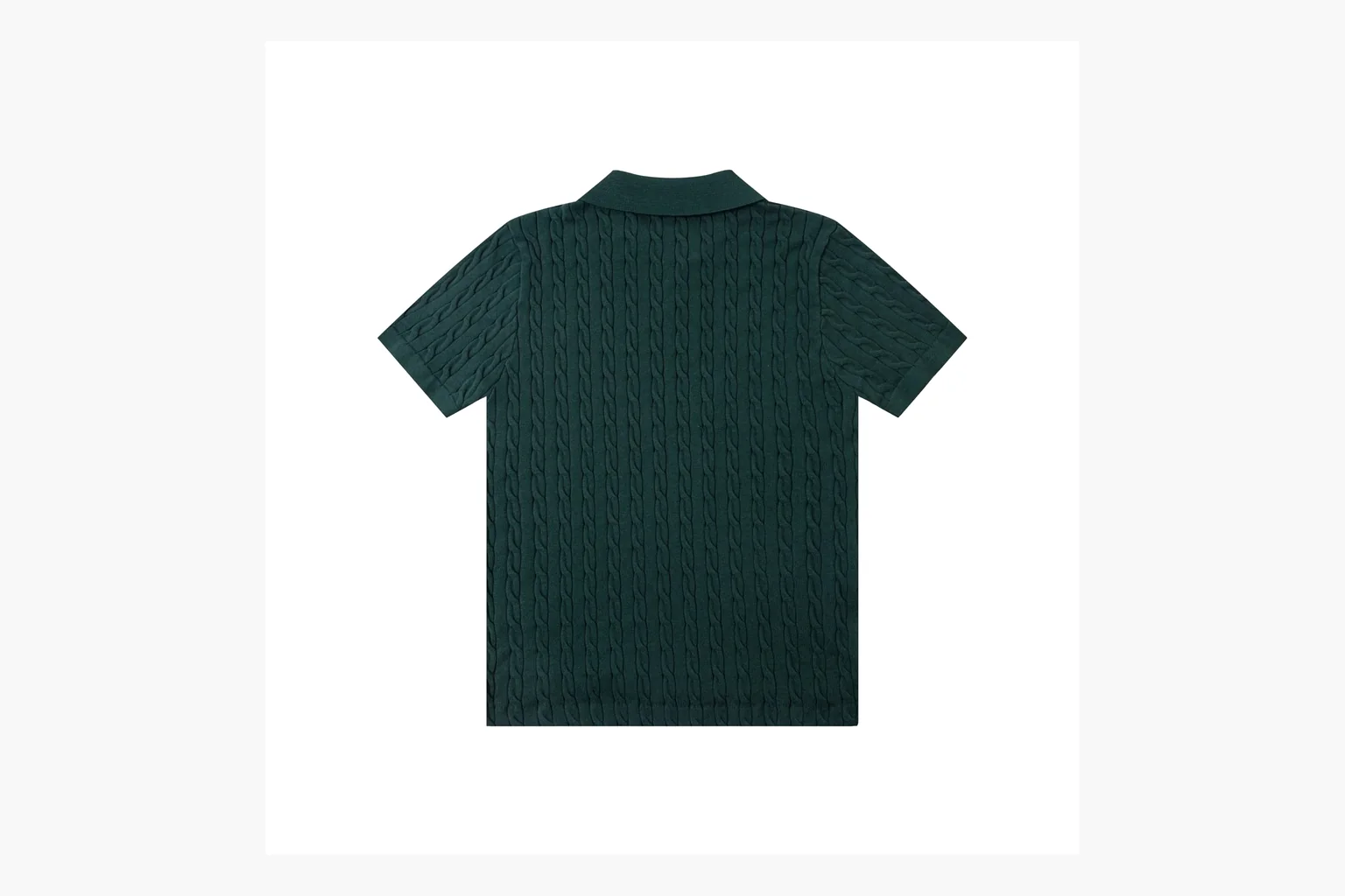 Polo Ralph Lauren Cable Knit Polo Shirt Green Product Image thumbnail 2