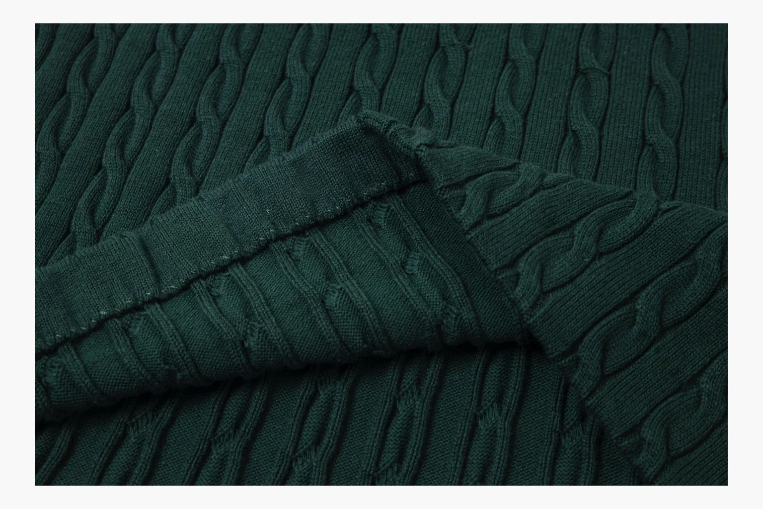 Polo Ralph Lauren Cable Knit Polo Shirt Green Product Image thumbnail 4
