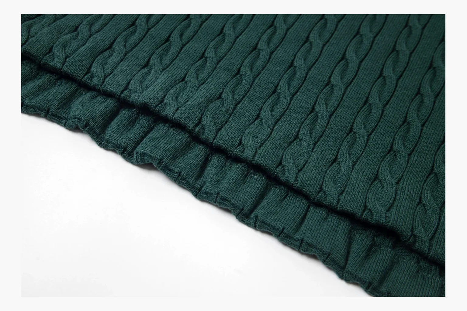 Polo Ralph Lauren Cable Knit Polo Shirt Green Product Image thumbnail 6