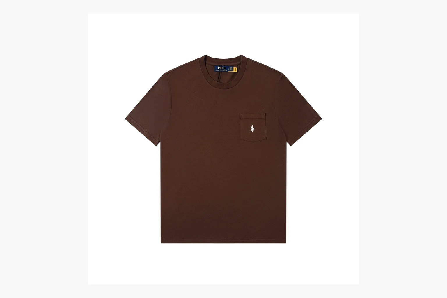 Polo Ralph Lauren Pocket T-Shirt Brown Product Image