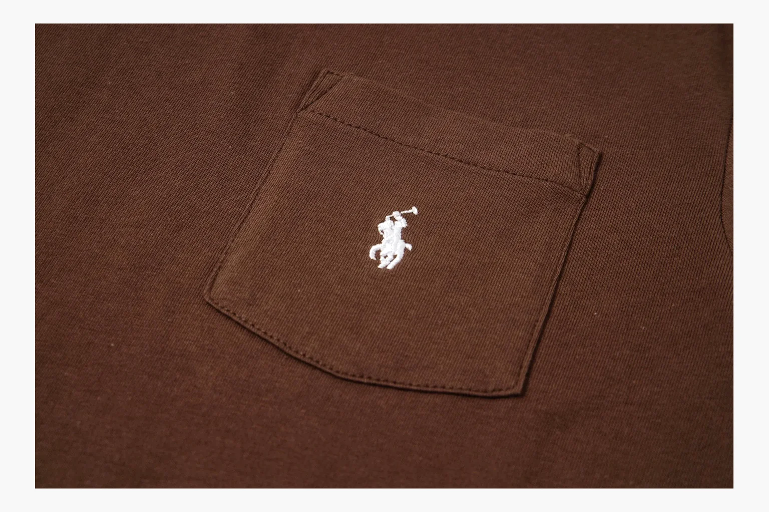 Polo Ralph Lauren Pocket T-Shirt Brown Product Image thumbnail 4