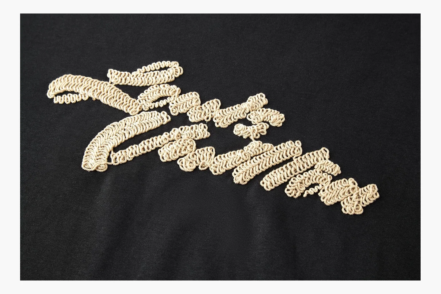 Louis Vuitton Raffia Rope Logo T-Shirt Black Product Image thumbnail 4