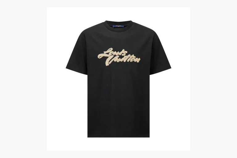 Louis Vuitton Raffia Rope Logo T-Shirt Black Product Image