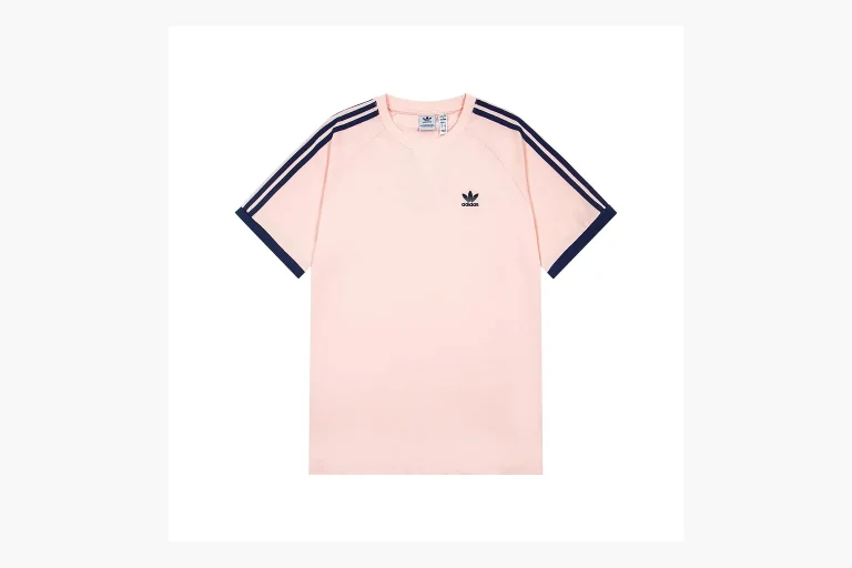 Adidas Ringer T-Shirt Pink Navy Product Image