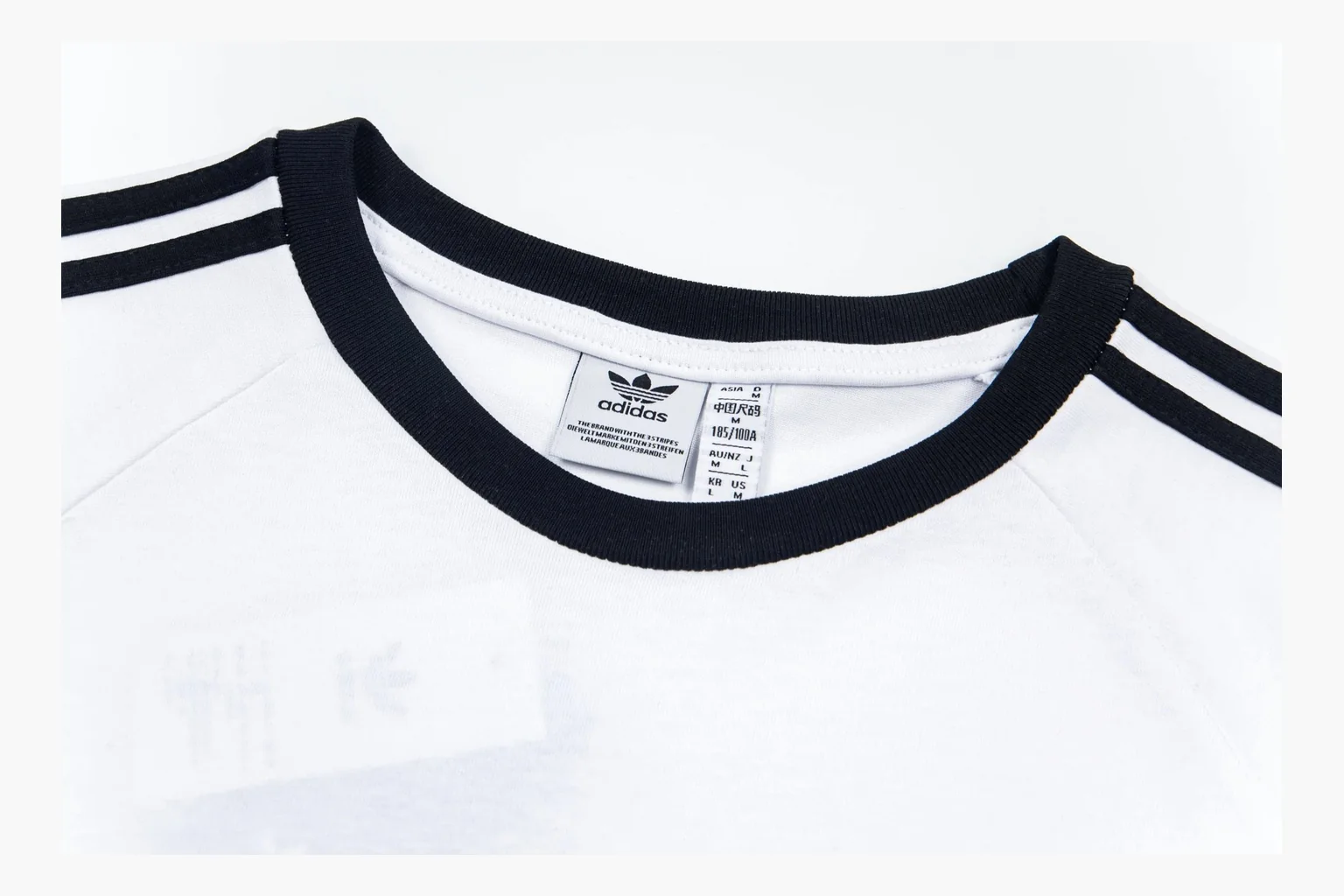 Adidas Ringer T-Shirt White Black Product Image thumbnail 4