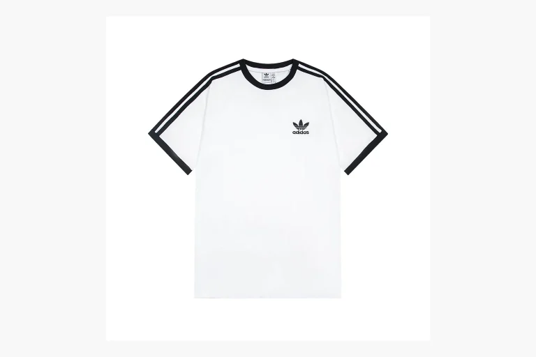 Adidas Ringer T-Shirt White Black Product Image