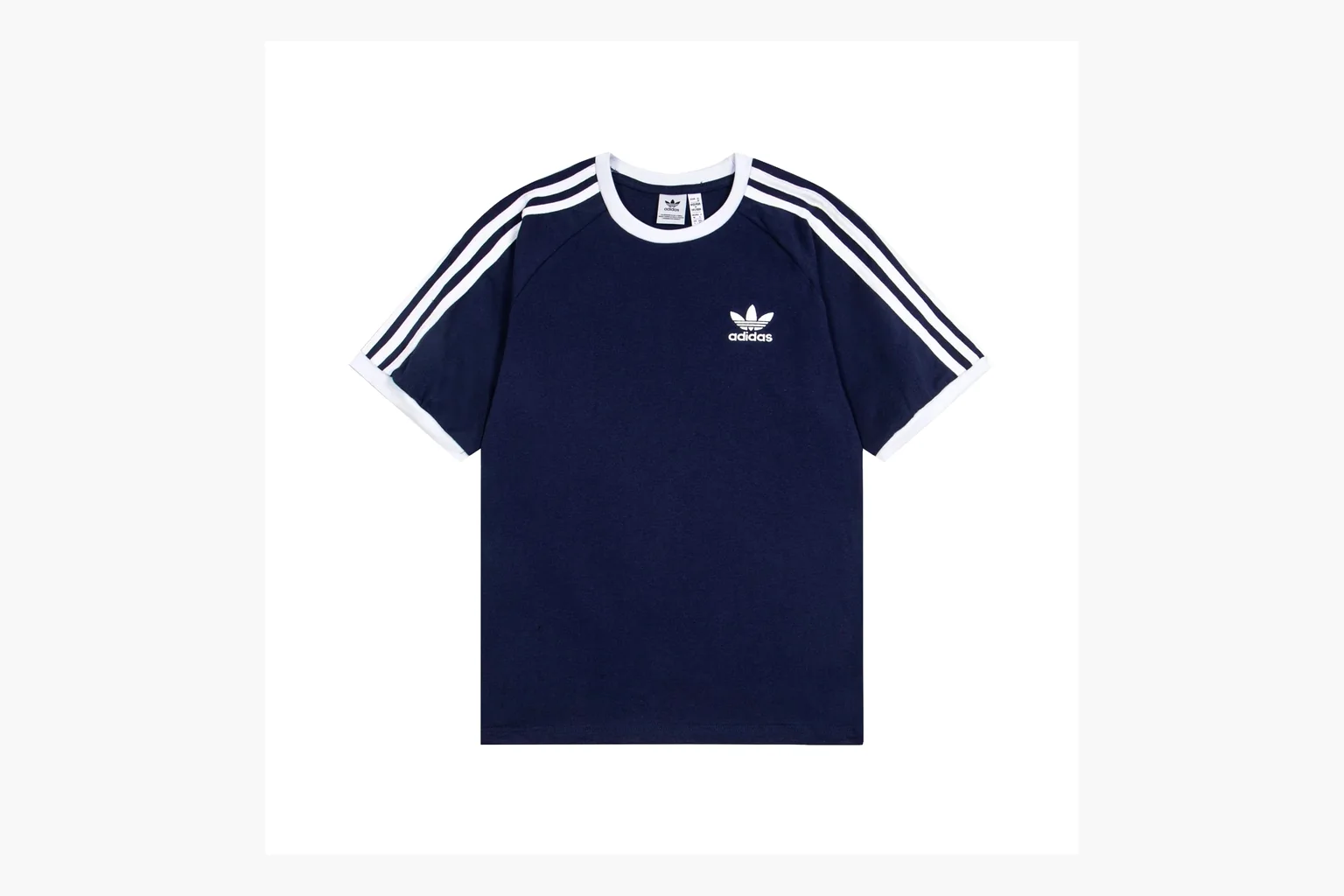 Adidas Ringer T-Shirt Navy White Product Image