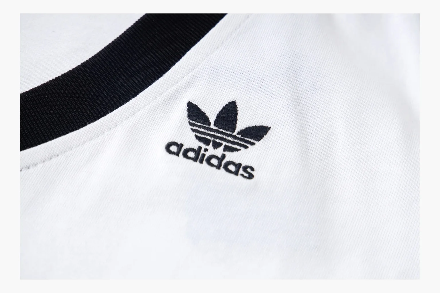 Adidas Ringer T-Shirt White Black Product Image thumbnail 4