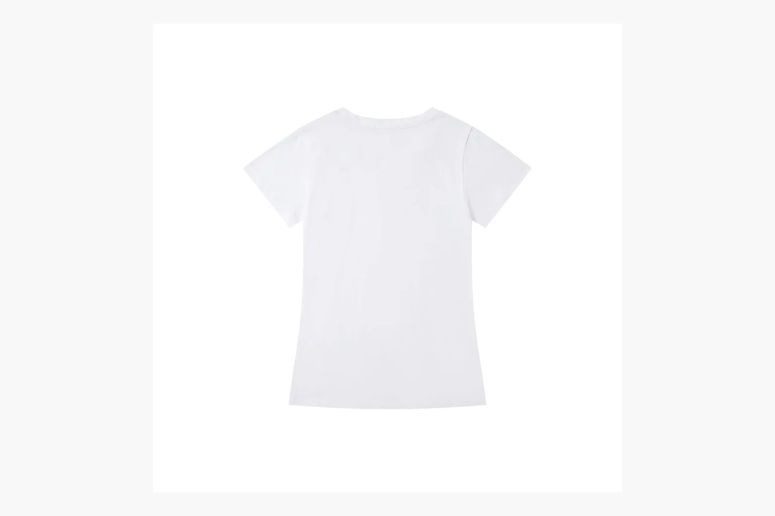 Calvin Klein Logo V-Neck T-Shirt White Product Image thumbnail 2