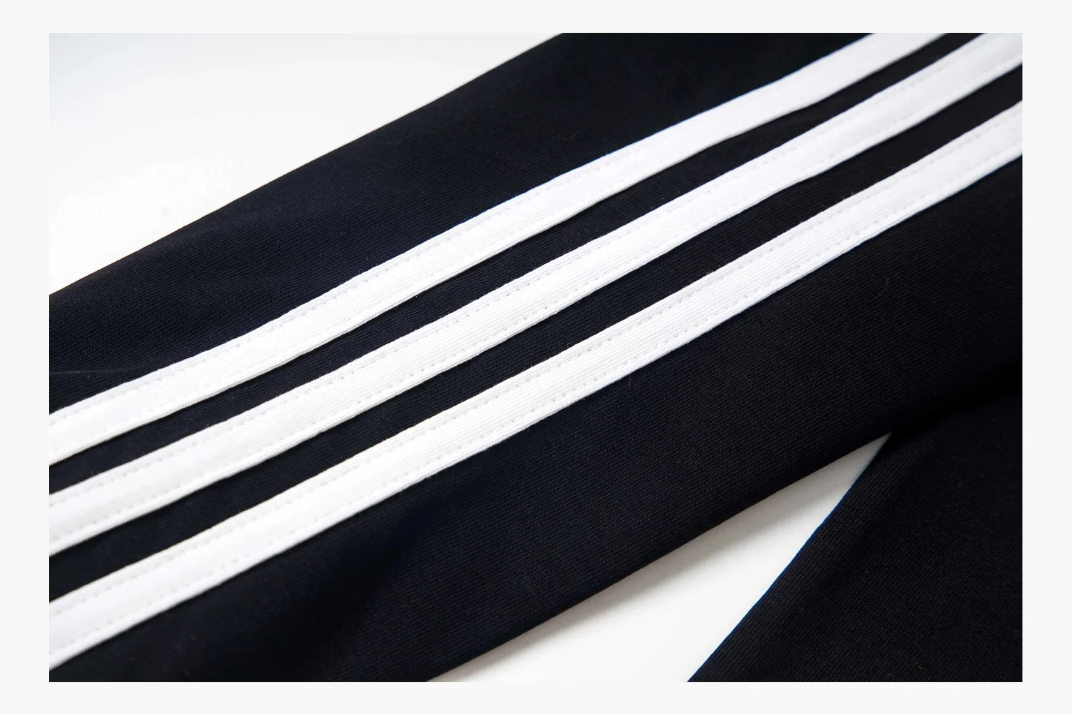 Adidas Ringer Long Sleeve Top Black White Product Image thumbnail 5