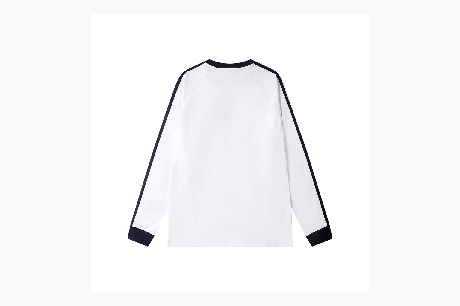 Adidas Ringer Long Sleeve Top White Black Product Image thumbnail 2
