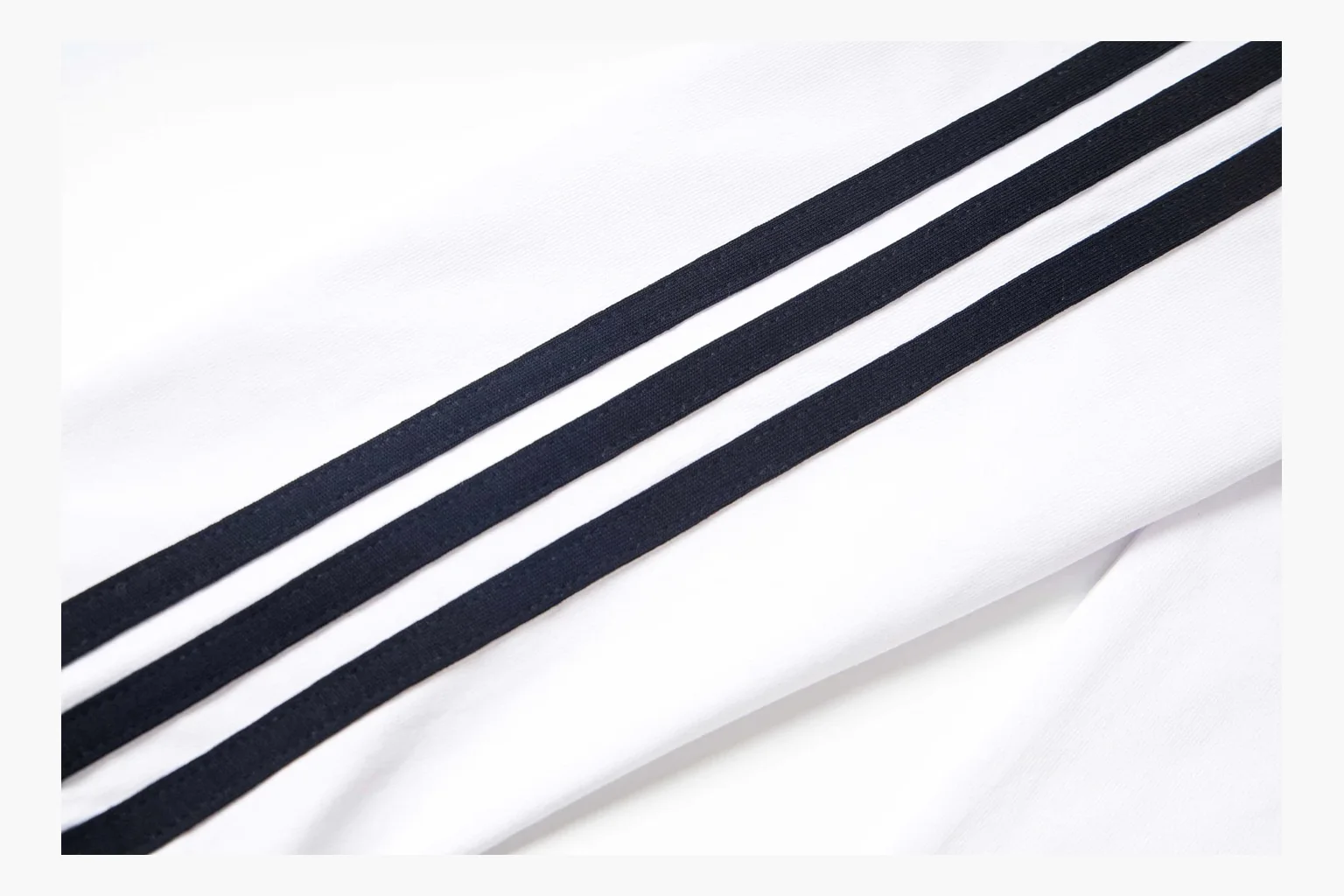 Adidas Ringer Long Sleeve Top White Black Product Image thumbnail 4