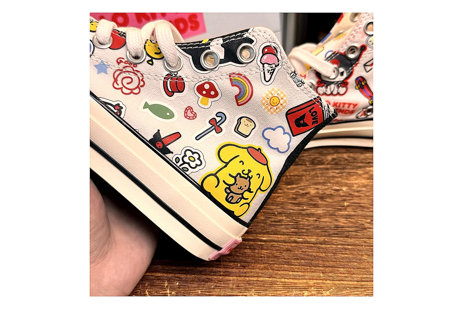 Converse Hello Kitty Chuck 70 White Graphic High Top thumbnail 6