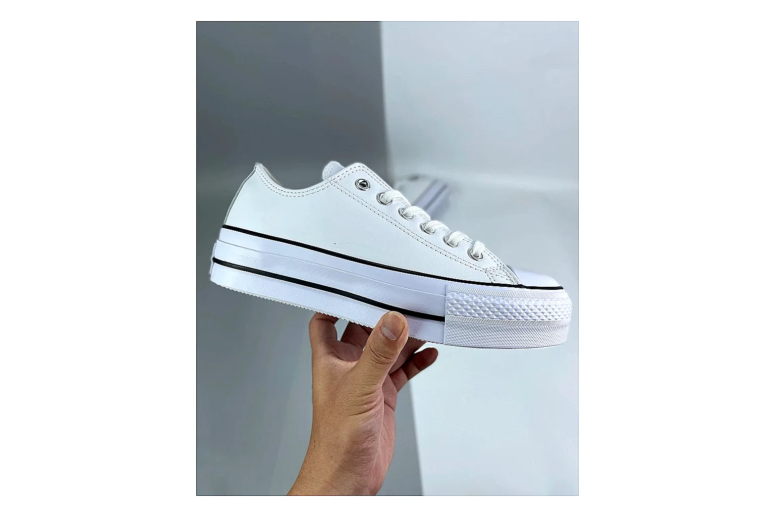 Converse All Star Lift White Platform Low Top thumbnail 2