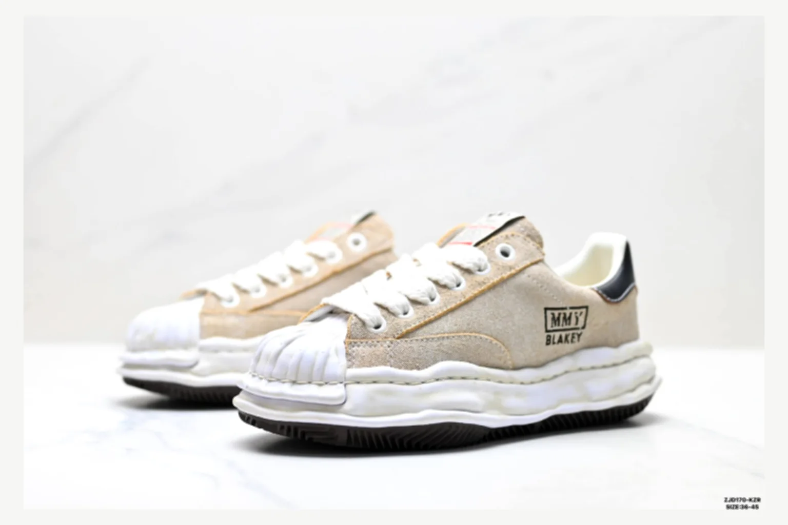 Maison Mihara Yasuhiro Blakey White Black Low Top Kakobuy find scout product image thumbnail 4