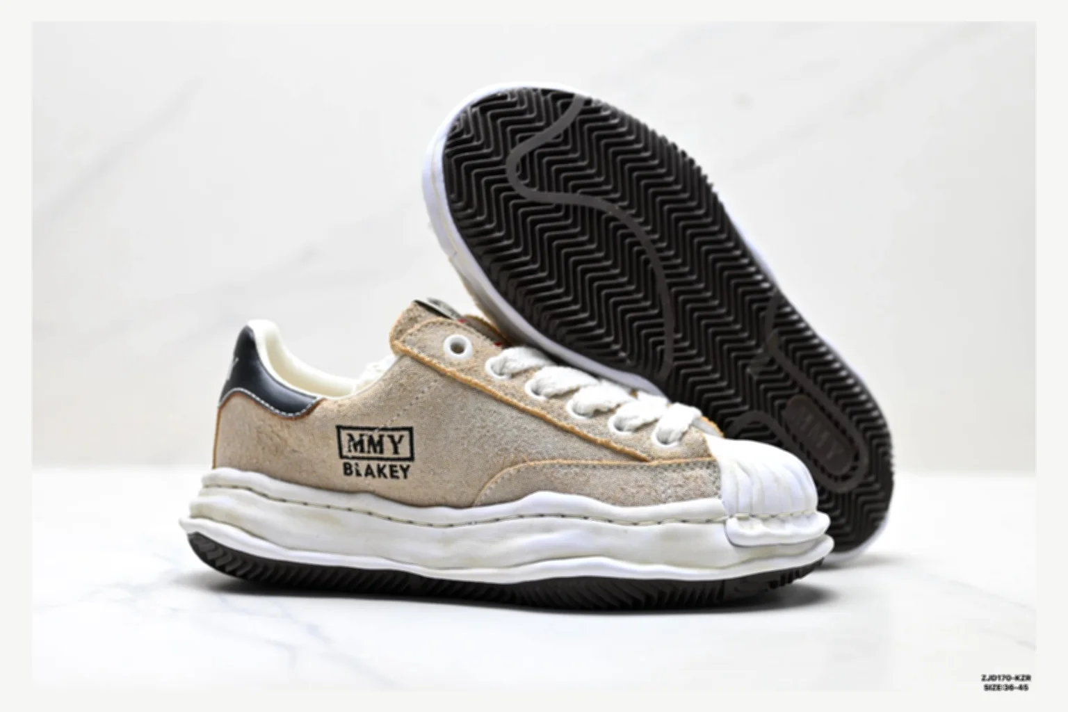 Maison Mihara Yasuhiro Blakey White Black Low Top Kakobuy find scout product image thumbnail 5