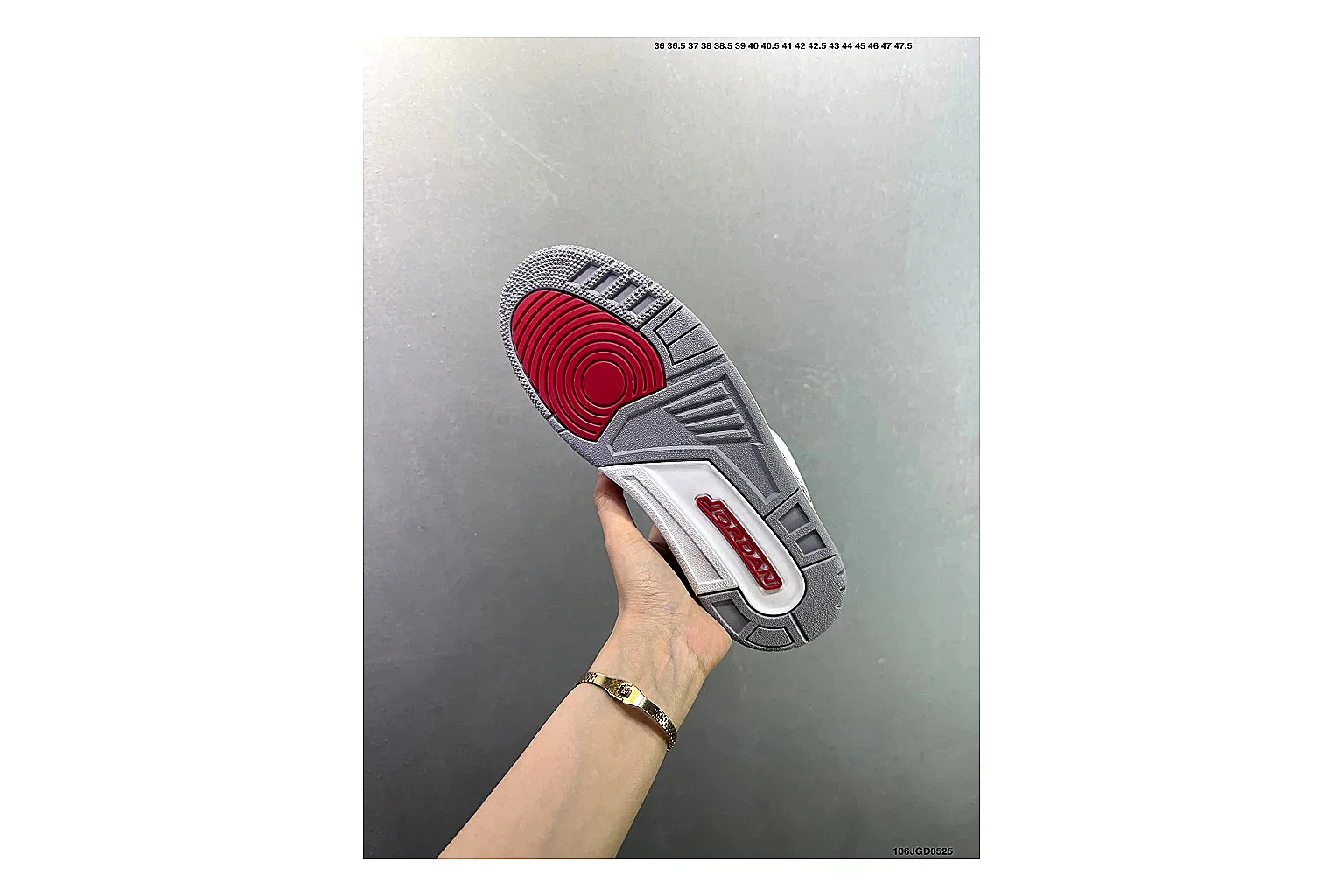 Jordan Air Jordan 3 White Red Cement Product Image thumbnail 6