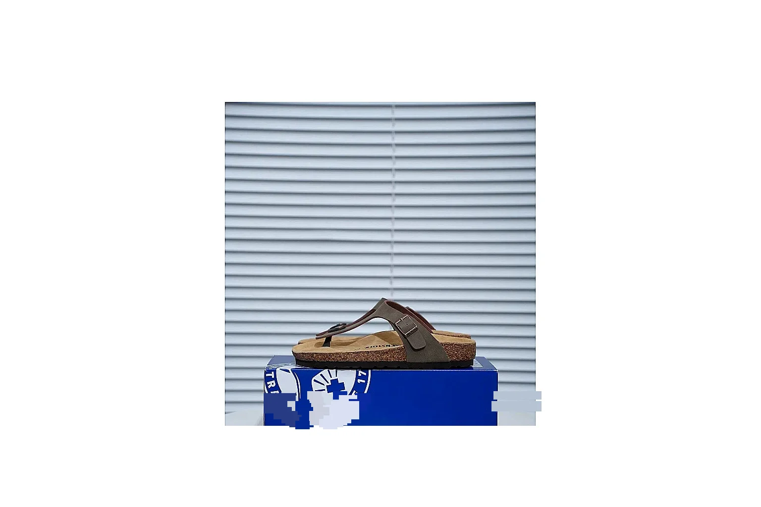Birkenstock Arizona Taupe Cork Slide Product Image
