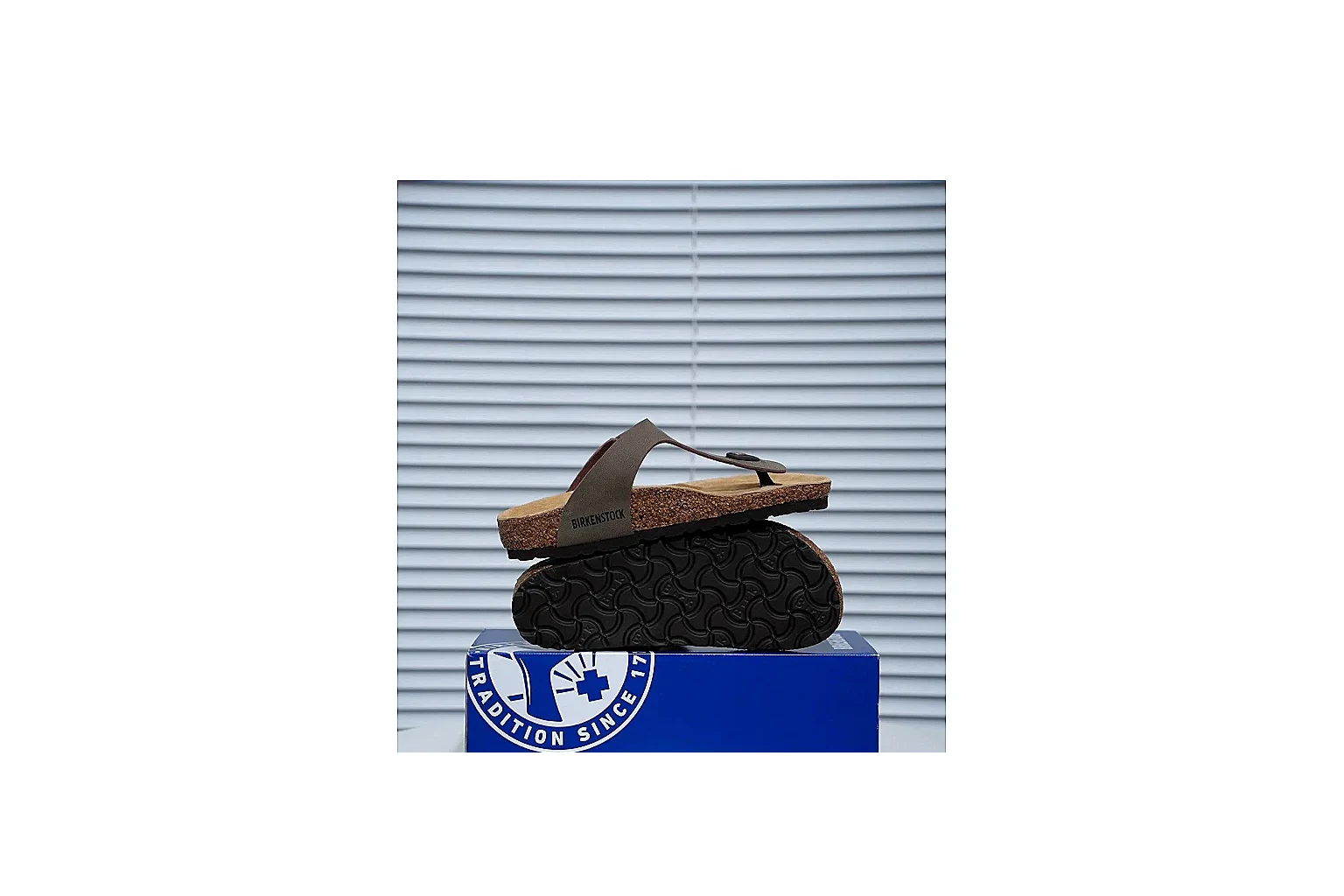 Birkenstock Arizona Taupe Cork Slide Product Image thumbnail 3