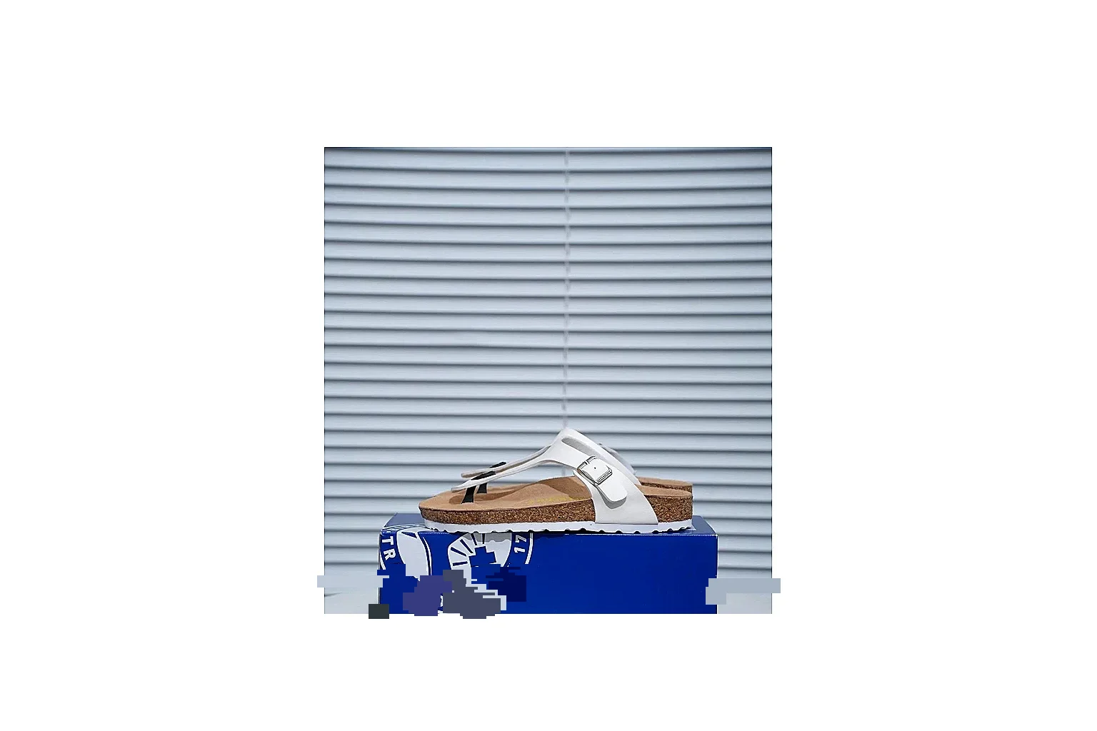 Birkenstock Gizeh White Cork Sandal Product Image