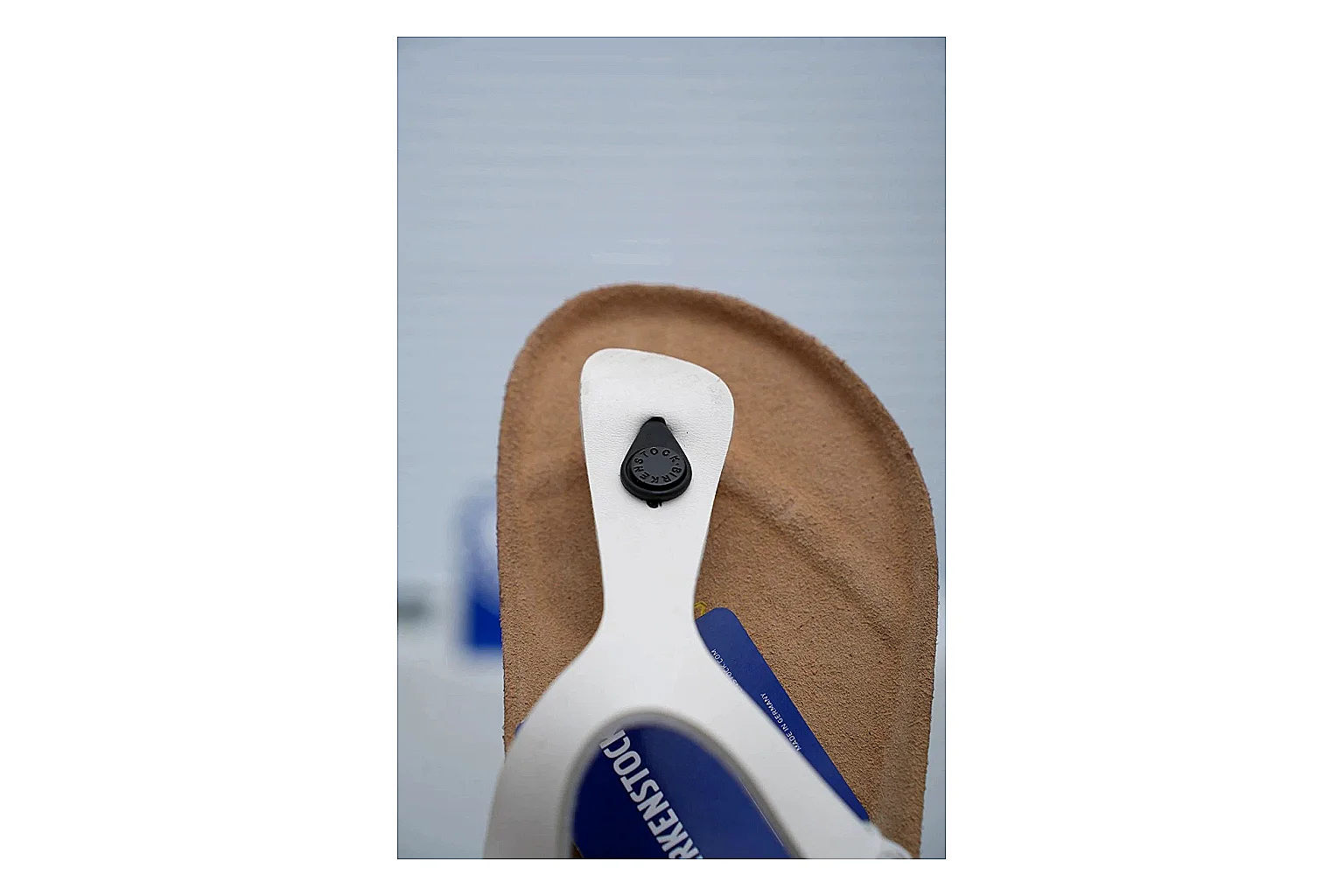 Birkenstock Gizeh White Cork Sandal Product Image thumbnail 6