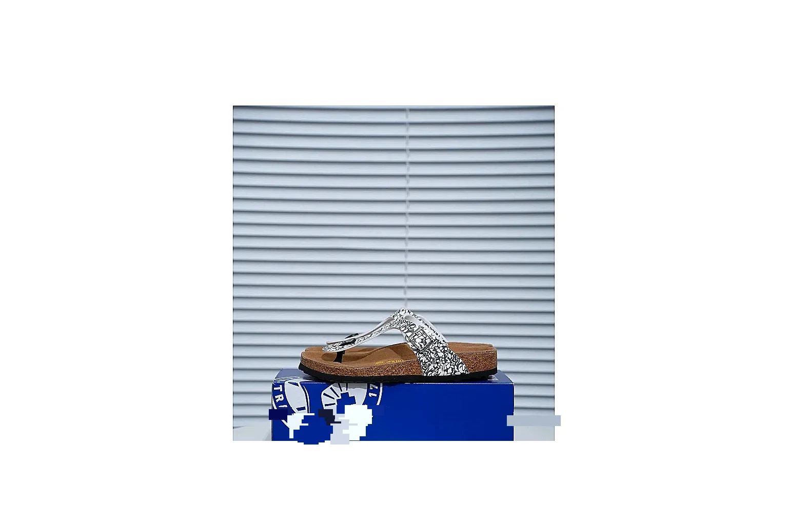Birkenstock Silver Crystal Cork Slide Product Image