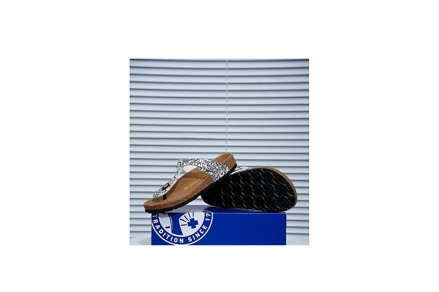 Birkenstock Silver Crystal Cork Slide Product Image thumbnail 2