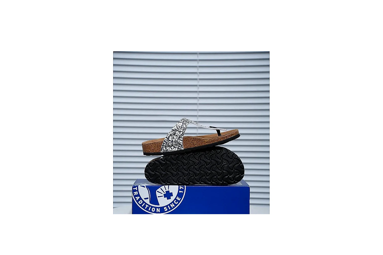 Birkenstock Silver Crystal Cork Slide Product Image thumbnail 3