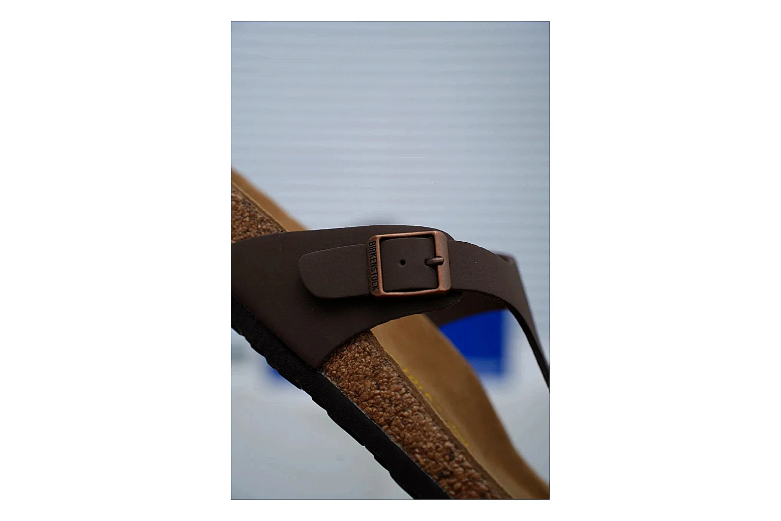 Birkenstock Brown Buckle Cork Slide Product Image thumbnail 4