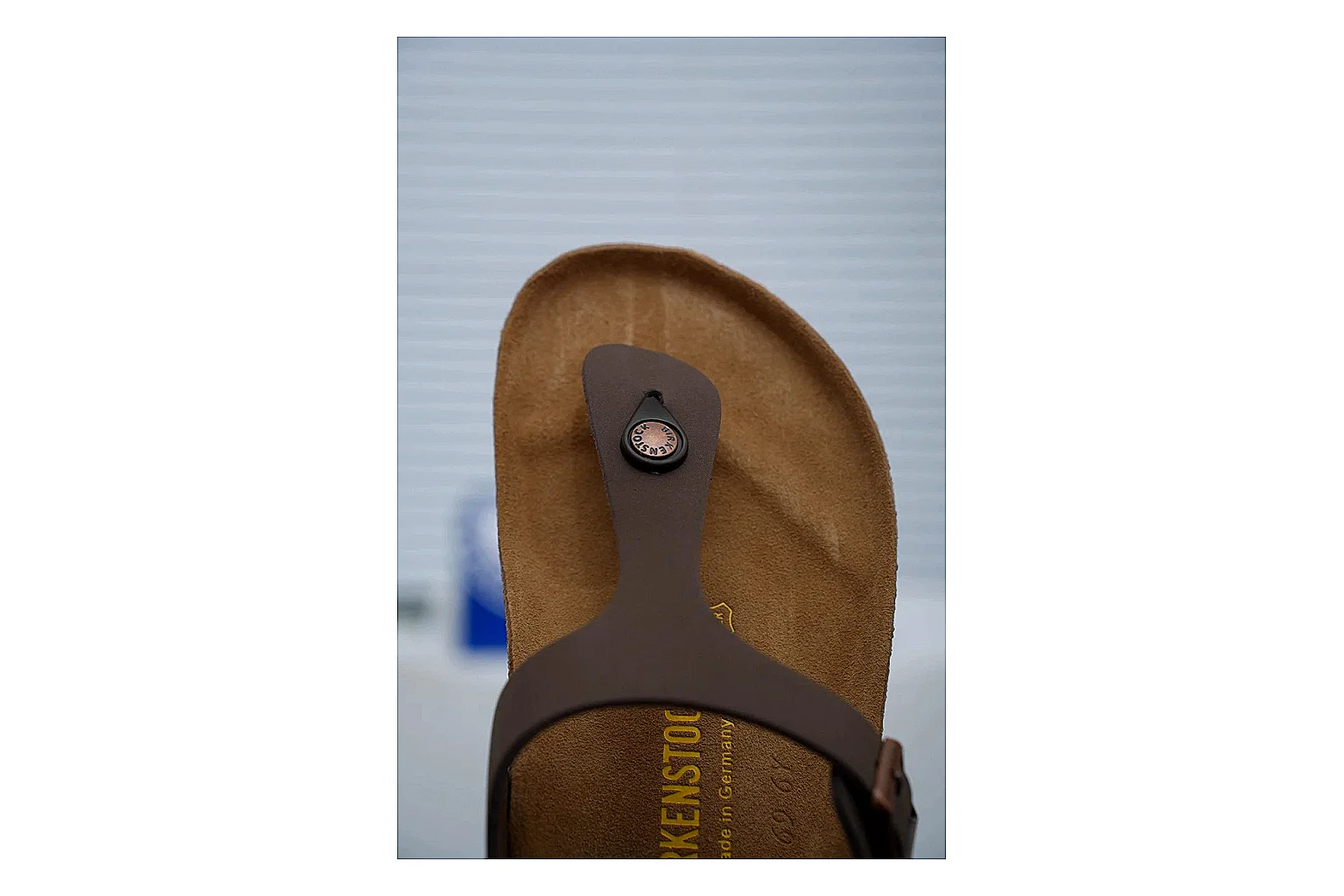 Birkenstock Brown Buckle Cork Slide Product Image thumbnail 6