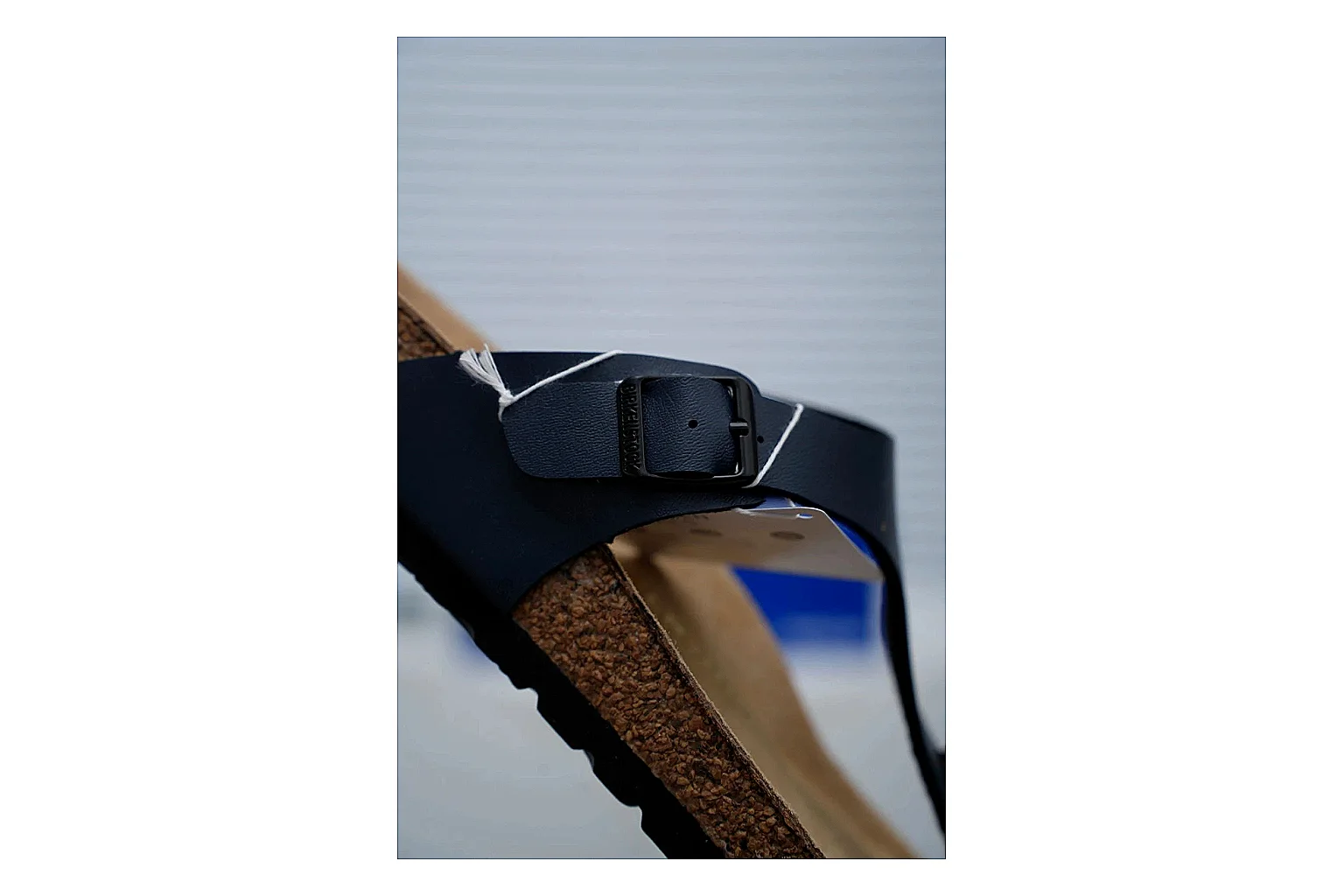 Birkenstock Black Toe Loop Cork Sandal Product Image thumbnail 4