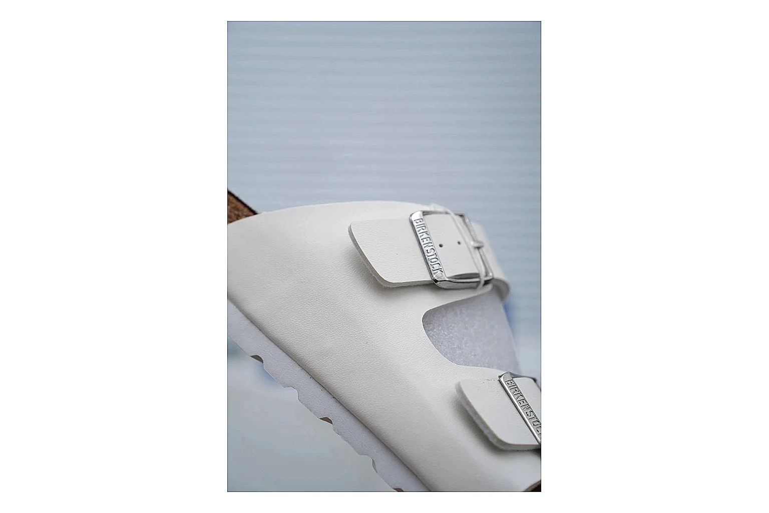 Birkenstock Arizona White Cork Slide Product Image thumbnail 4