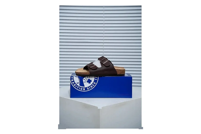 Birkenstock Arizona Mocha Cork Slide Product Image