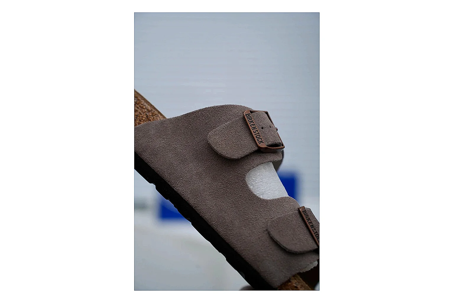 Birkenstock Arizona Taupe Cork Slide Product Image thumbnail 4