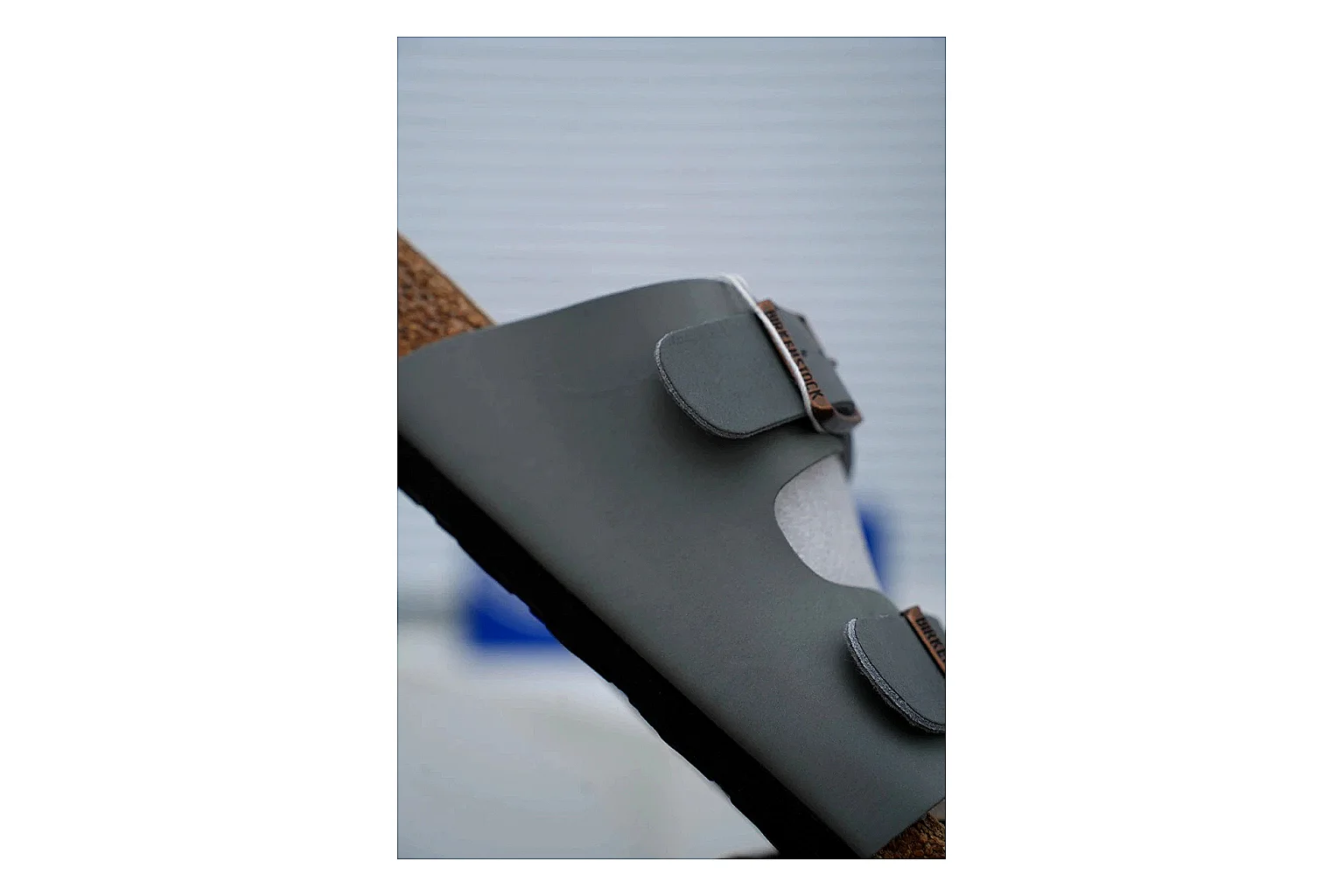 Birkenstock Arizona Charcoal Cork Slide Product Image thumbnail 4