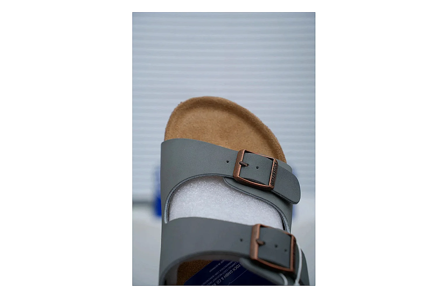 Birkenstock Arizona Charcoal Cork Slide Product Image thumbnail 6