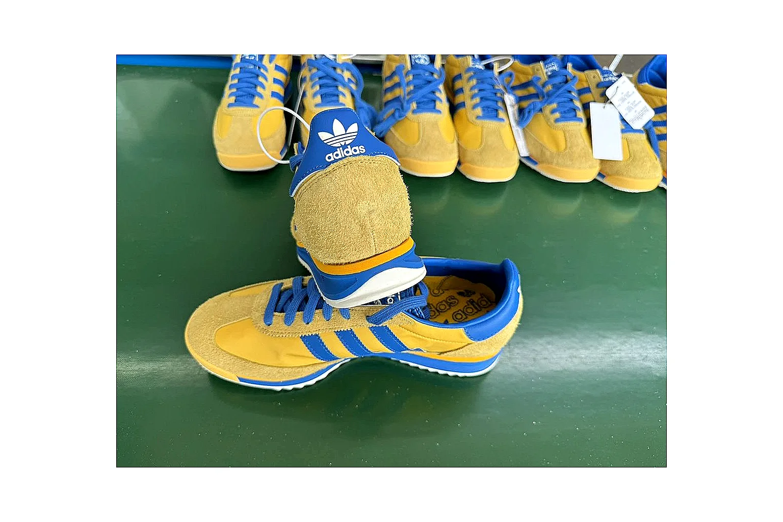 Adidas SL 72 RS Yellow Blue Product Image thumbnail 4