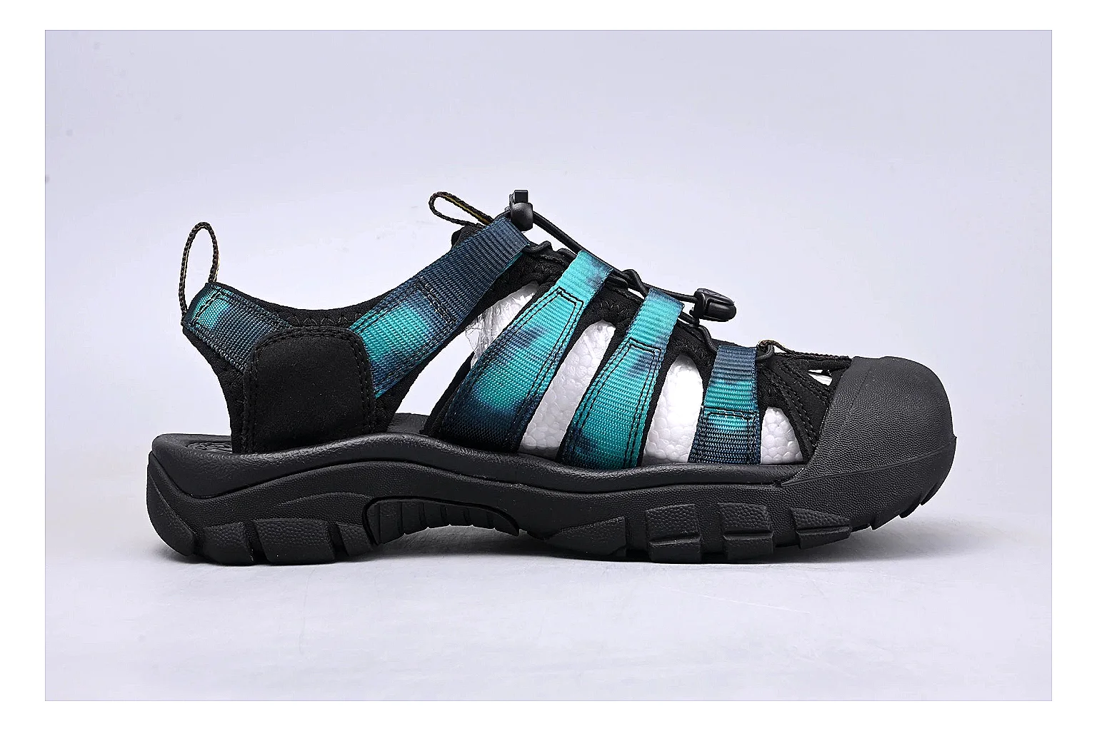 KEEN Zerraport Black Teal Sandal Product Image thumbnail 2