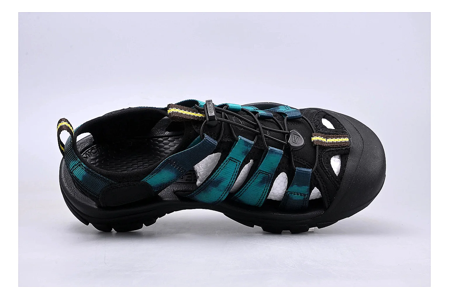 KEEN Zerraport Black Teal Sandal Product Image thumbnail 3