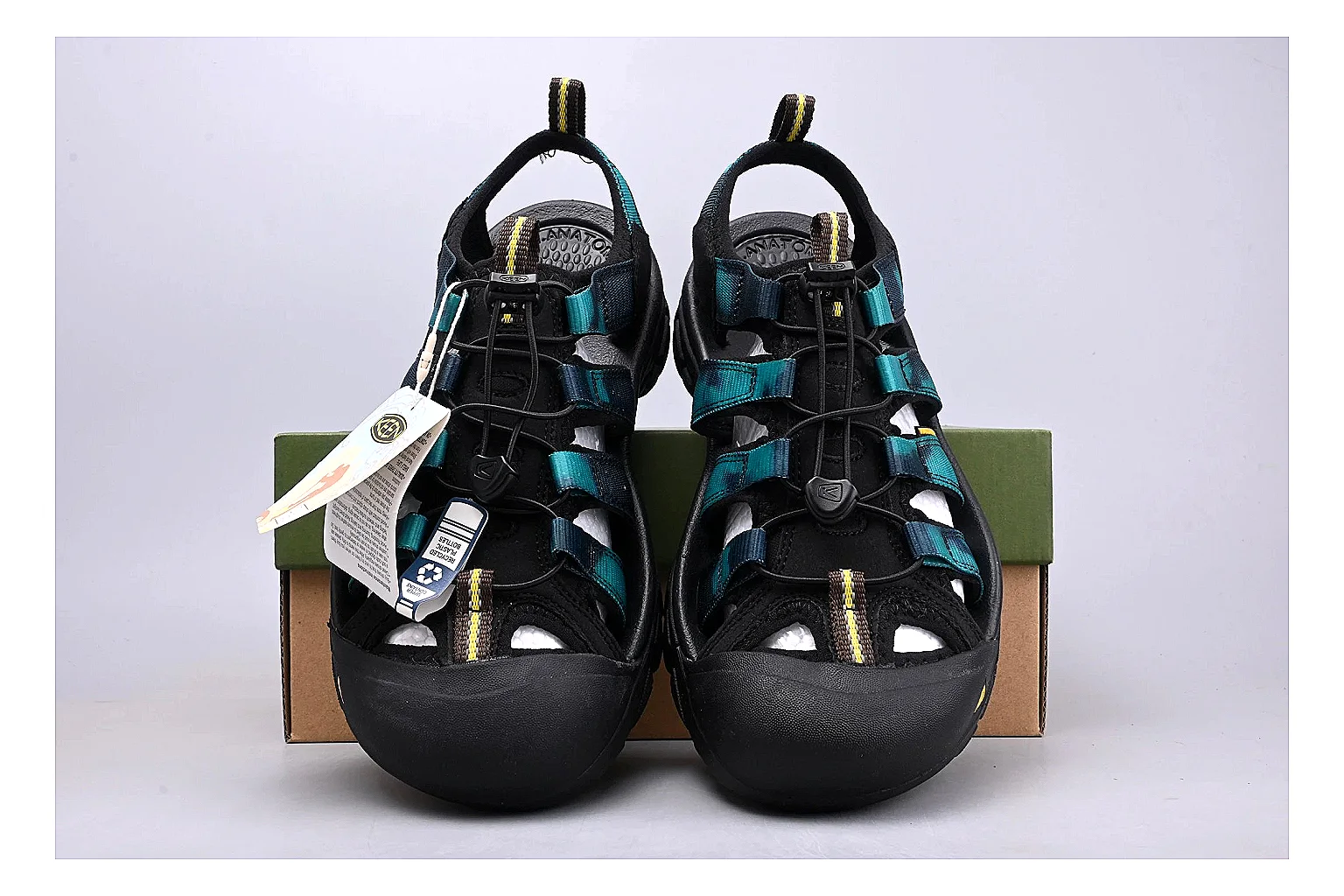 KEEN Zerraport Black Teal Sandal Product Image thumbnail 5