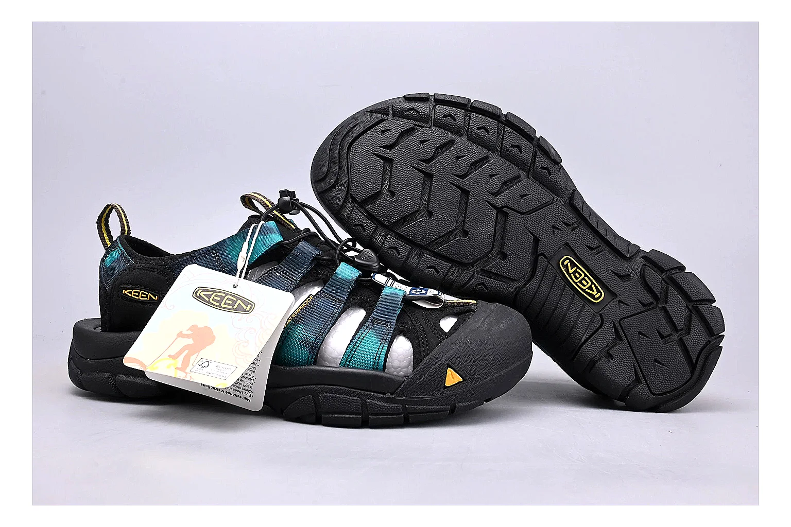 KEEN Zerraport Black Teal Sandal Product Image thumbnail 6