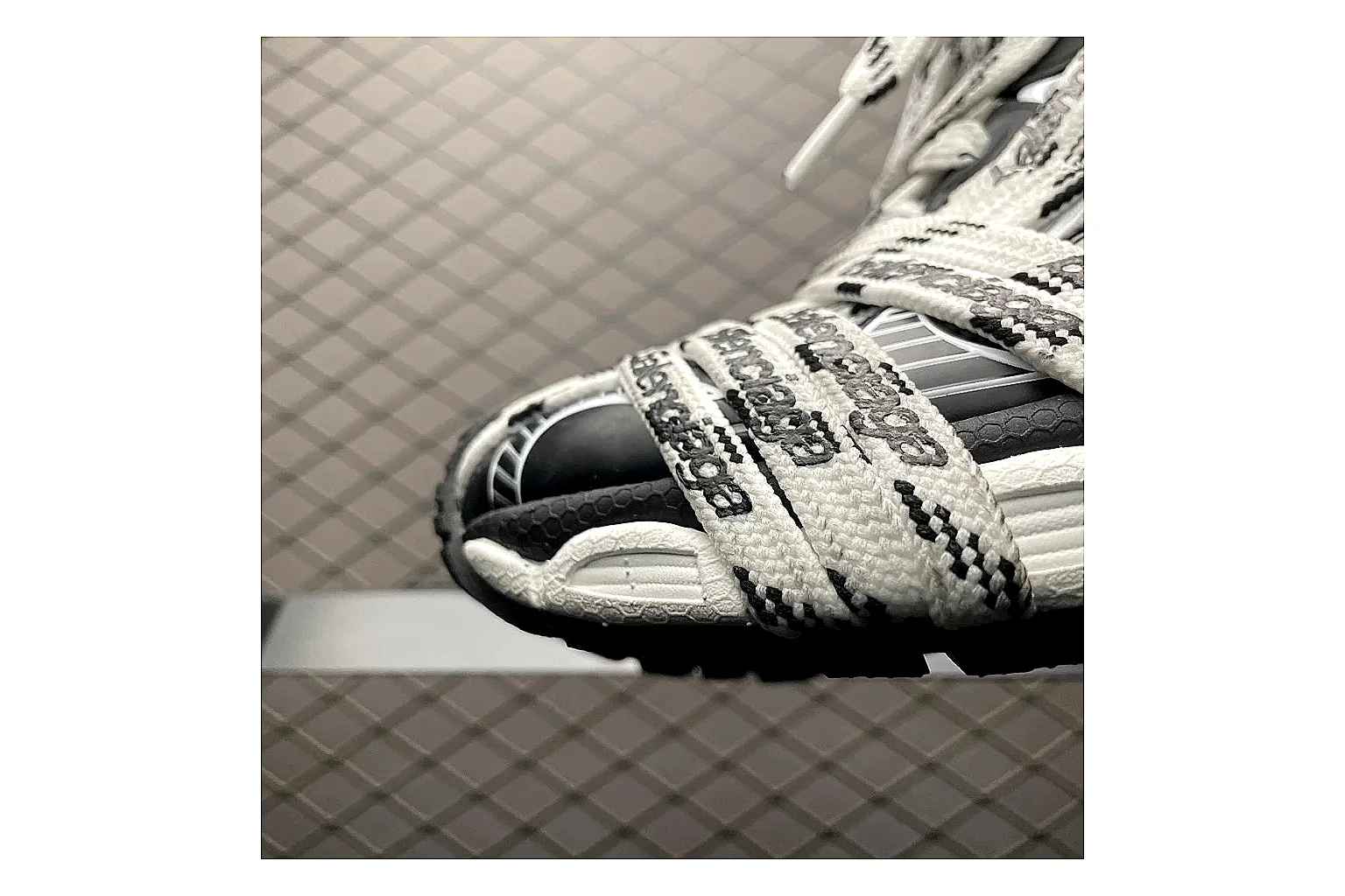 Balenciaga Track White Black Sandal Product Image thumbnail 6