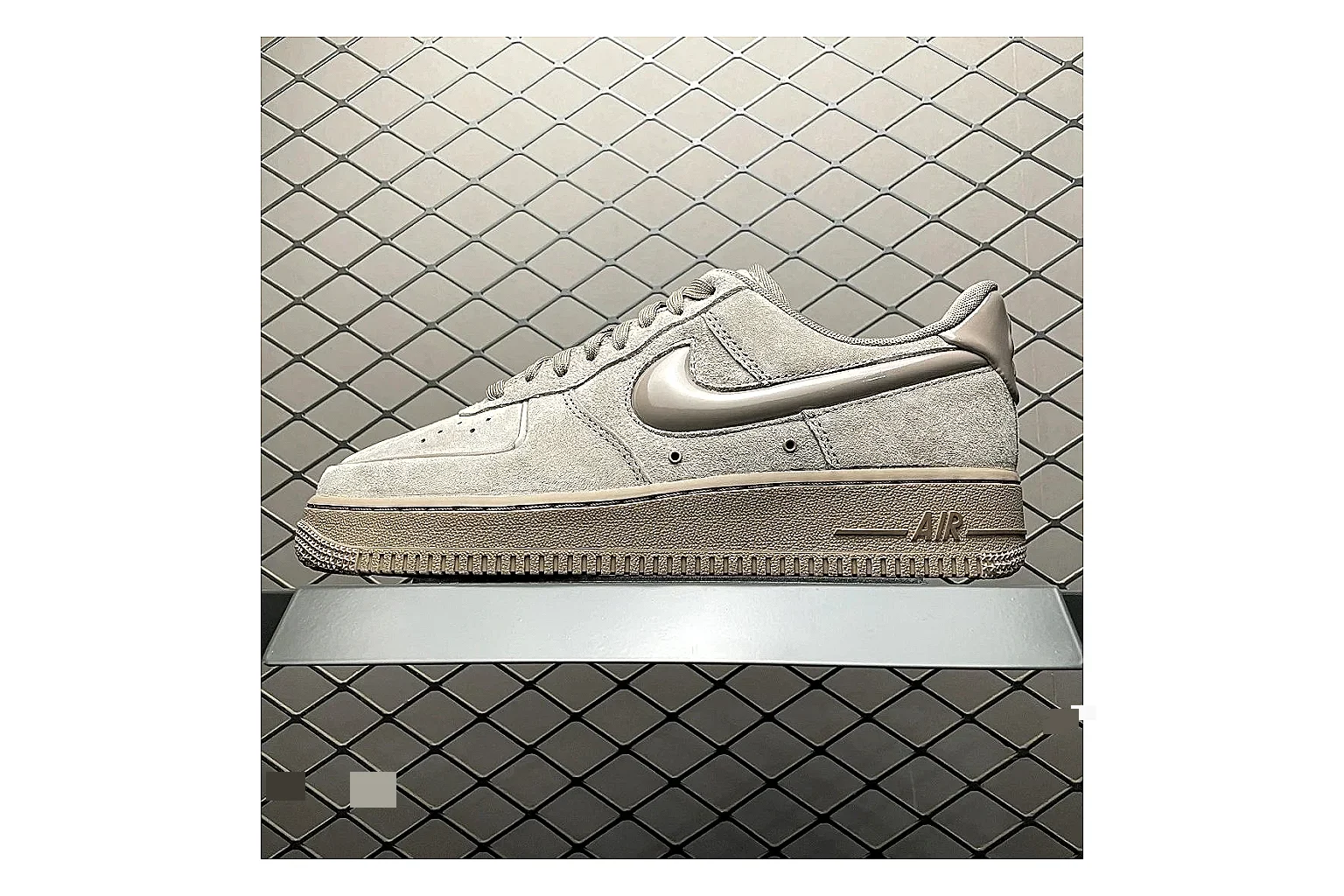 Nike Air Force 1 White Silver Product Image